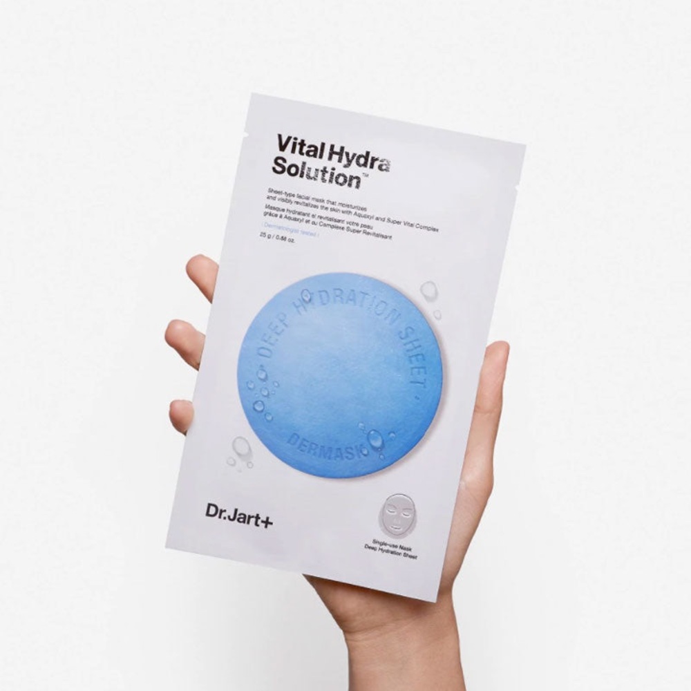2x DR JART Dermask Water Jet Vital Hydra Solution Sheet Mask, NEW